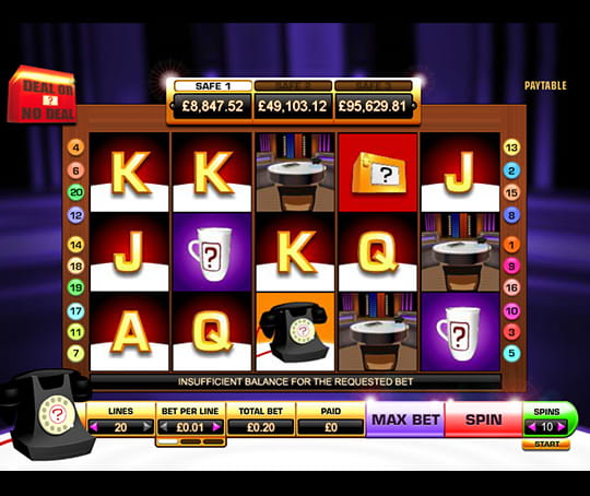 play deal or no deal online casino